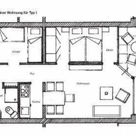 Hébergement de vacances Feriengarten W 14 *